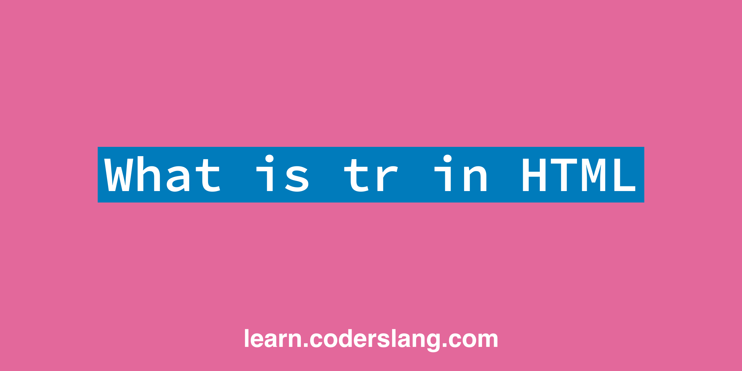 What Is In HTML